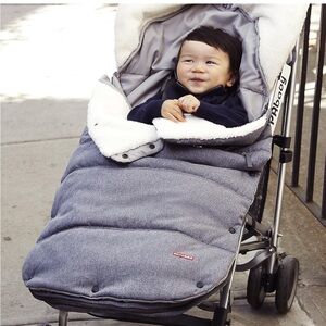 Skip Hop Stroll and Go Three-Season Footmuff for Toddler, Heather Grey
